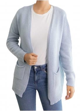 Cardigan lungo aperto